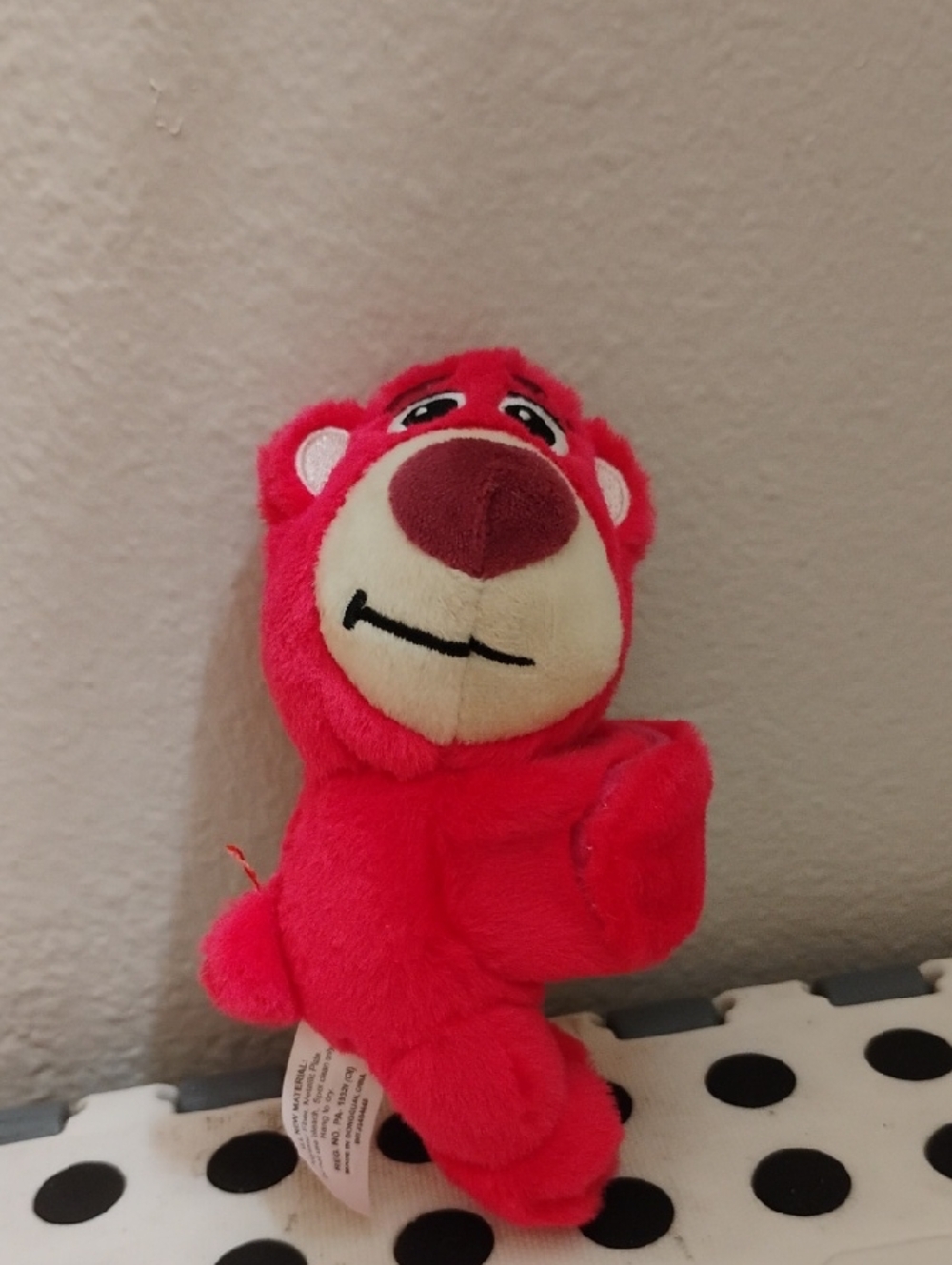 Disney Bright Pink Lotso Bear Plush Cutie Cuff